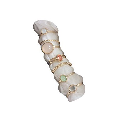 ItsStarred 8pcs Gold Knuckle Ring Set for Women Vintage Stackable Midi Finger Rings Set
