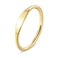 NOKMIT 1.5mm 14K Gold Filled Slim Signet Rings Thin Croissant Pinky Ring for Women Dainty Gold Twisted Stacking Statement Flat Ribbed Plain Band Comfort Fit Size 4 to 10 (5)