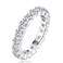 YUQIGG Moissanite Rings, Sterling Silver Eternity Stackable Ring Band, Promise Engagement Wedding Rings for Women, Size 5.5