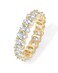 PAVOI 14K Yellow Gold Plated Rings Oval Cubic Zirconia Love Ring   5mm Stackable Rings for Women   Yellow Gold Rings for Women Size 9