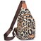 Stylish Leopard Print Sling Backpack - Versatile Crossbody Chest Bag with Multi-Pocket Design for Outdoor Travel, Sport &amp; Everyday Use - Durable, Lightweight &amp; Fashion-Forward