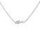 WIGERLON Custom Name Necklace Personalized Pendant 18k White Gold Plated for Women Olivia