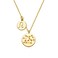 ABDOT Gold Zodiac Necklace for Women 18K Gold Plated Constellation Necklace Astrology Zodiac Star Necklace Birthday Gift for Women Leo Necklace