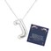 DIOWUS Bubble Letter Necklace For Women,Dainty Balloon Initial Necklaces 18k Gold Plated Chain Pendant Alphabet Necklaces For Girlfriend Charm Simple Gift Jewelry (silver-J)