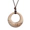 GelConnie Leather Turquoise Necklace for Women Big Pendant Necklace Long Boho Pendant Vintage Sweater Necklace Bohemian Jewelry