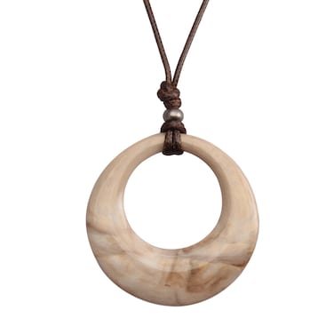 GelConnie Leather Turquoise Necklace for Women Big Pendant Necklace Long Boho Pendant Vintage Sweater Necklace Bohemian Jewelry