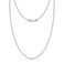 LeCalla 925 Sterling Silver Italian 3mm Diamond-Cut Bead Ball Strand Chain Necklace for Men and Women 24 Inches, Made in Italy