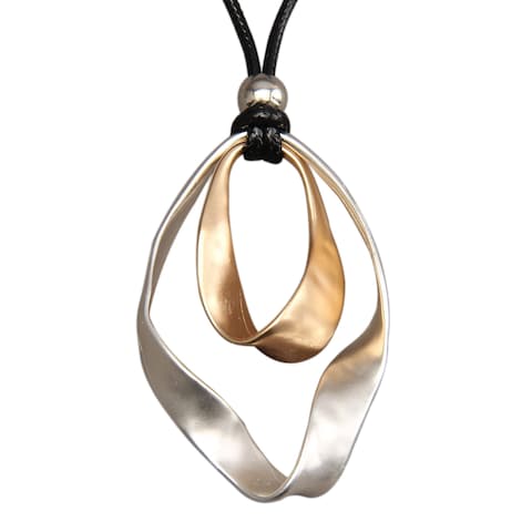 joymiao Boho Necklaces for Women Leather Pendant Necklace Boho Choker Necklace Wrap Around Necklace Adjustable Leather Necklace Cord