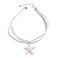 Blue Drop Starfish Necklace For Women Boho Layered Starfish Pendant Choker White Velvet Necklace Summer Beach Necklaces Jewelry Gifts - C