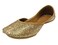 Step n Style Ladies Gold Punjabi Jutti for Ethnic Handmade Mojari Designer Jutti