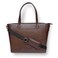 Gusto Ardor Vegan Leather Tote Bag for Women, Handbag, Large Capacity Shoulder Tote Purse for Office, Travel, Zipper Closure, Faux Leather Shoulder Bag: Brown