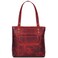 VALENCHI-Leather Shoulder Bag with Front and Back Zipper pocket with Large storage capacity (Red Vintage)