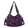 Angel Kiss Hobo Handbags for Women Soft PU Leather Shoulder Handbags Ladies Purses PURPLE