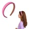 Chunky Padded Sponge Wide Headbands - Non-Slip Satin Hair Accessories for Women, Girls, Comfort Soft Pink HeadBand