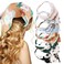 TOBATOBA Beautiful Floral Chiffon Headbands - 5 Pcs Boho Elastic Thin Fashion Headbands for Women