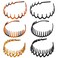 BAHABY 6 Pack Zig Zag Shark Tooth Hair Comb Headbands for Women Plastic Hair Bands Hair Hoop Hair Accessories for Women