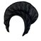 SugeGasa Luxury Nigerian Headties Already Made Auto Gele African Headtie Women Headbands Head Wrap or Party Wedding (Black)