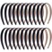 Duufin 22 Pieces Satin Headbands 2cm Hard Headbands Black Plain Headbands DIY Headband Bulk Non-slip Hair Headbands Pack for Women and Girls