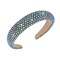 Jaciya Rhinestone Headband for Girls Womens Headbands Crystal Dark Grey Headband Glitter Sparkling Hairband Fashion Padded Stars Head Band