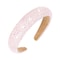 Jaciya Rhinestone Headband for Girls Womens Headbands Crystal Pink Headband Glitter Sparkling Hairband Fashion Padded Stars Head Band