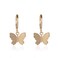 Kercisbeauty Dainty Gold Butterfly Earrings for Women Butterfly Drop Dangle Hoop Earrings (Gold)