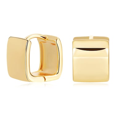 14K Gold Plated Hoop Earring Small Square Huggies Hoops For Women, Minimalist Cute Earrings for Women Gift&hellip;