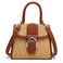 boshiho Retro Straw Woven Handbag Womens Small Cross Body Bag Shoulder Messenger Satchel (Brown)