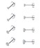 MJust Small Titanium Earrings for Women G23 Titanium Stud Earrings for Sensitive Ears Dot Ball Cubic Zirconia Hypoallergenic 20G Flat Back Earrings CZA