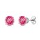 Gem Stone King 925 Sterling Silver 7MM Round Gemstone Birthstone Stud Earrings For Women Men