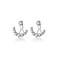 SLUYNZ 925 Sterling Silver CZ Jacket Earrings for Women Teens Star Jacket Earrings Huggie Studs (A-Silver)