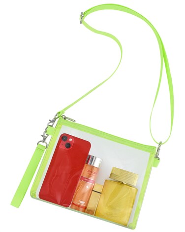 Bagenius Clear Purse Stadium Approved for Women, Transparent Clear Bag with Removable Straps for Work Festival Sporting Events and Concert - Green