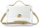 Clear Bag with Turn Lock Closure Women's Cross Body Handbags Stadium Approved (Nude)
