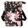 Xpyiqun Axolotl Crossbody Bag Phone Purse for Women Canvas Shoulder Handbag Cherry Blossoms Messenger Bags Travel Credit Card Holder Roomy Pockets Clutch Tote Stuff Sack Wallet Bags