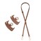 Chispee Bag Transformation Accessories Mini Bag Straps Punch-Free Genuine Leather Shoulder Strap Crossbody Conversion (Strap Set Brown)