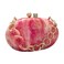 GSYPS Acrylic Evening Clutch Bag for Women Shell Shape Shoulder Crossbody Bag Glitter Marble Purse Handbag Red 1