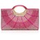 GESU Clutch Purses for Women Rhinestone Evening Bag Wedding Party Cocktail Purses Handbags.(Fuschia)