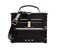 MILATA Piano Shaped Purse Handbag Women Box Shaped Party Evening Top Handles Bag Novelty Clutch Crossbody Bag (black)