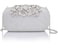 ILILAC Crystal Evening Bag Rhinestone Bride and Bridesmaid Wedding Prom Party Formal Clutch Purses for Women Evening (Silver)