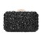 Hupifaz Gemstone Clutch Purses for Women Wedding Party, Rhinestone Purse Crystal Evening Bag for Women Evening (Black)