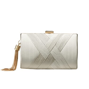 YAPAIOU Clutch Purses For Women Tassel Evening Clutch bag Cross Body &amp; Shoulder Bag For Wedding Night out Party Sliver&hellip;