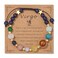 Vinswet Virgo Zodiac Bracelets for Women Men,12 Constellations Healing Crystal Protection Stone Beads Bracelet Birthday Zodiac Gifts Horoscope Spiritual Jewelry Bracelet Gifts