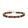 PERNNLA PEARL Tigers Eye Crystal Beaded Bracelets Handmade Anxiety Healing Bracelets for Women Dainty Eye of The Tiger Gemstone Protection Gold Bracelet 7.5&rdquo;