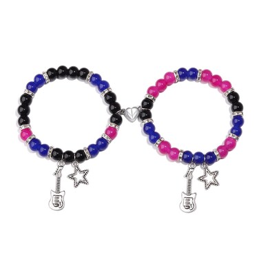 Korotho TV Matching Bracelets for Women, Tv G Bracelets Matching Jewelry for Couples Best Friends Christmas Friendship Bff Gift Y2K Bracelet Valentines Day Gifts for Her Him (TG)