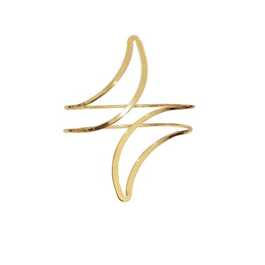 Caiyao Boho Upper Arm Bracelet Cuff Bangle Gold Silver Sun Moon Crescent Cuff Bracelets Mental Open Upper Arm Bangle Bracelet Adjustable Armband Jewelry for Women-Crescent Gold