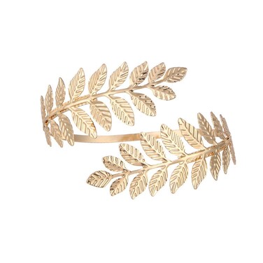 Titayen Arm Bracelet for Women Arm Cuff Upper Arm Band Gold Arm Cuff Bangle Bracelets Adjustable Coil Swirl ArmBand Jewelry (D)