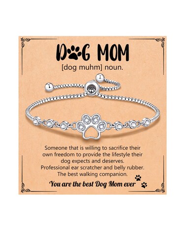 UNGENT THEM Dog Mom Gifts for Women, Dog Lovers Gifts Bracelet Best Dog Mom Mothers Day Christmas Gifts for Dog Owner Lovers Dachshund