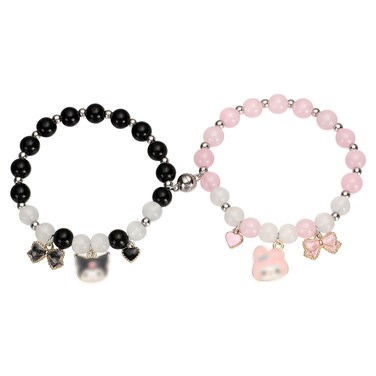 EXPHAIN Couples Bracelets For Him And Her Bf And Gf Relationship Bracelets For Couples Matching Best Friend Magnetic Bracelets Cute Kawaii Friendship Bracelet Gifts For Women Girls