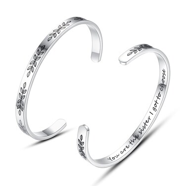 TONY &amp; SANDY Sister Bracelet, Sister Gifts from Sister, Birthday Gifts for Sister You're the Sister I Got To Choose Women Big Sister Little Girl Friend Gifts Sister Christmas Jewelry