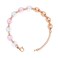 AOAMID Birthday gift for women-Exquisite Ceramic and Stainless Steel Dual-tone Adjustable Handcrafted Bracelets for Women-Rose gold