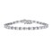 BERRICLE Sterling Silver Baguette Cut Cubic Zirconia CZ Fashion Tennis Bracelet for Women, Rhodium Plated, 6.5 inch